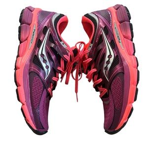 Saucony Zealot PWR GRID Women’s Running Shoes Pink Purple Sneakers 9.5M